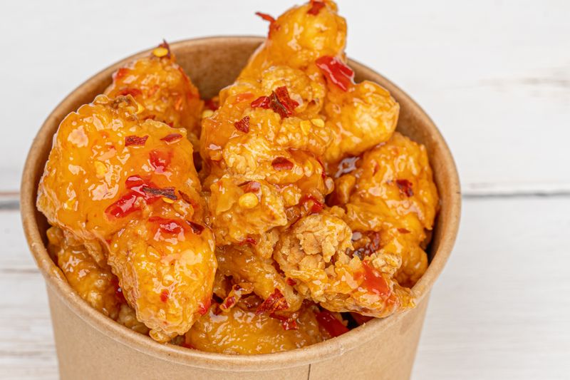 Honey garlic glazed chicken wings