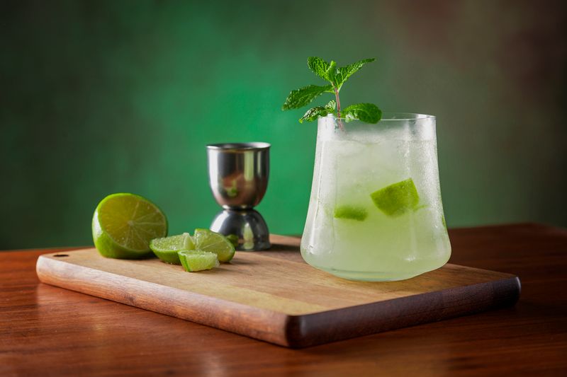Fresh squeezed house lemonade with mint