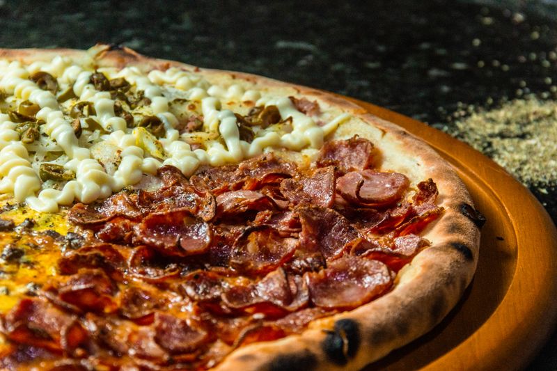 Dions pepperoni supreme pizza loaded with toppings